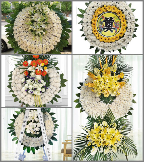 山东青岛平度市灰埠镇西张家村花圈速递